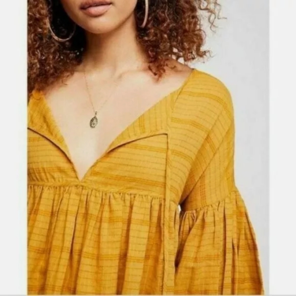 Free People Beaumont Blouse Boho Small